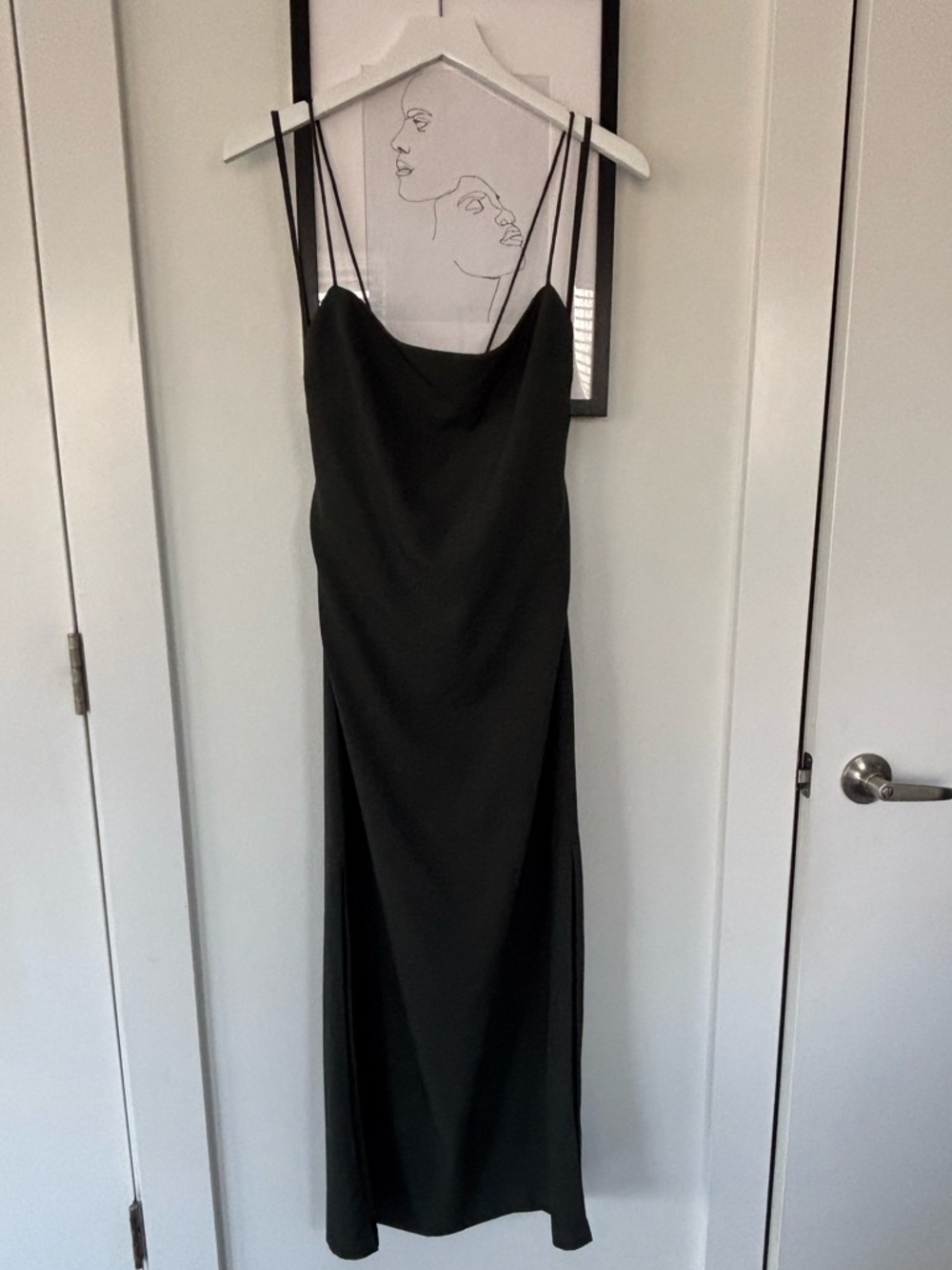 BHLDN 'Gavin' dress dark olive midi size 6 - Picture 5 of 9